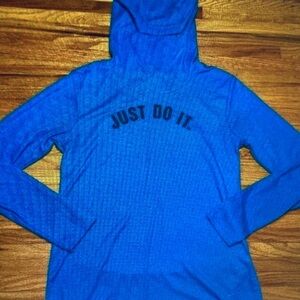Nike Blue 'Just Do It.' Hooded Sweatshirt